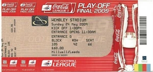 MILLWALL V SCUNTHORPE UNITED ~ PLAY OFF FINAL 2009 ~ MATCH TICKET  - Picture 1 of 1