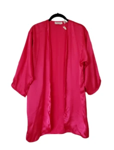 Vintage Victoria's Secret Gold Label Damen offener Morgenmantel pink sexy Y2K 90er kokett NEU - Bild 1 von 9