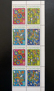 Slovenia Stamps 1999 SC#357-360a 2 blocks of 4 MNH Towards A New Millennium