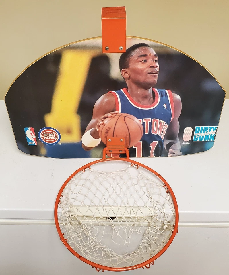 Rare Vintage Detroit Pistons Dirty Dunk Isiah Thomas Basketball Net - Image 1 of 4