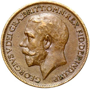 Great Britain-King George V coin-1 farthing 1919-conservation! - Picture 1 of 2