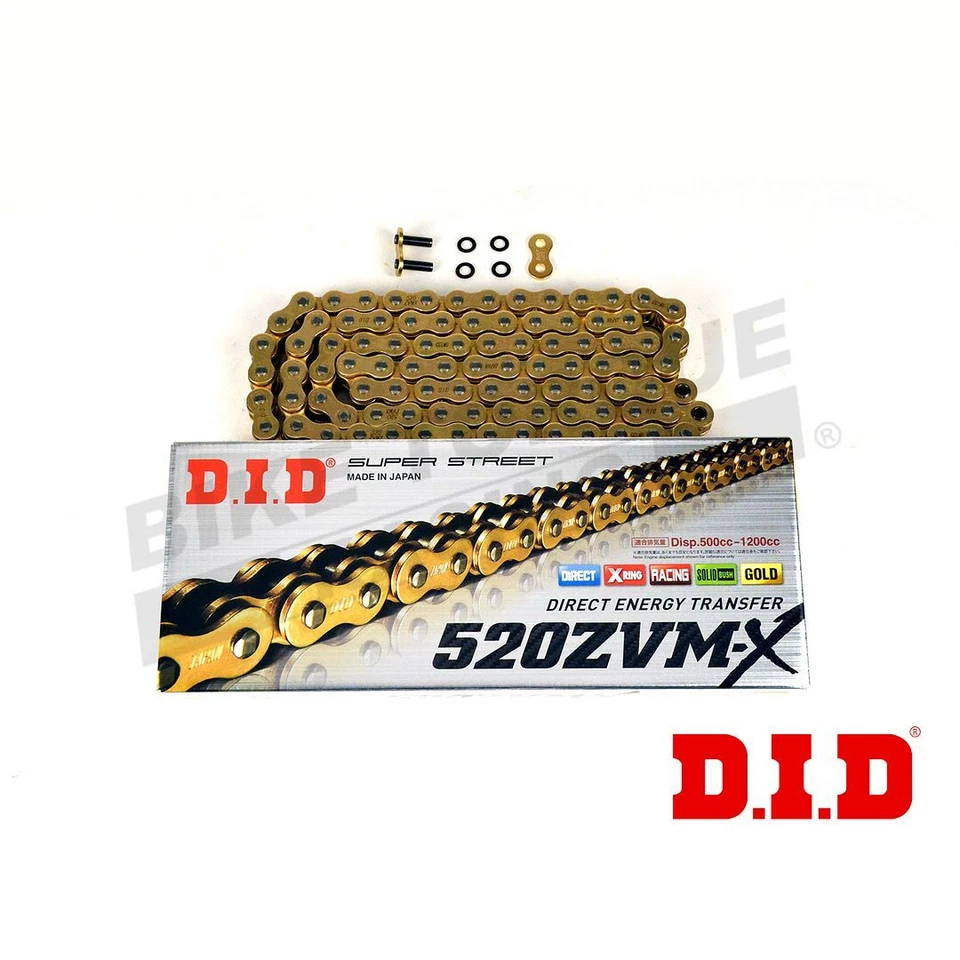 DID 520 Pitch ZVMX Gold Chain to fit Yamaha YZF R1 / R1M (520 Race) 2015-2020 - Image 1 of 1