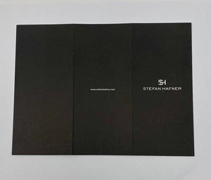 STEFAN HAFNER JEWELRY  CERTIFICATE OF ORIGIN AUTHENTIC NEW EMPTY RARE  - Picture 1 of 5