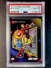 1992 Impel Marvel Universe IRON MAN #62 PSA 8 MCU Avengers Tony Stark