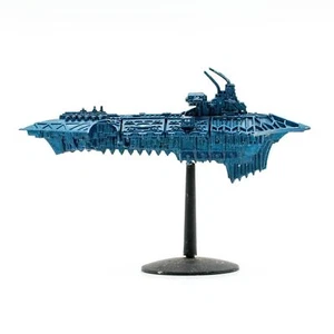 Vtg Warhammer 40K Battlefleet Gothic Chaos Mini Slaughter Class Cruiser Painted - Picture 1 of 7