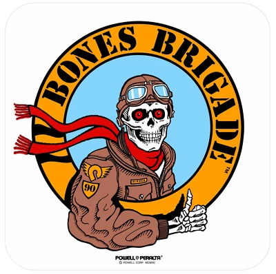 Powell Peralta LTD Bones Brigade 14 Ripper Pilot Sticker 4.5"