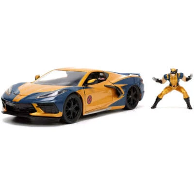 Marvel X-MEN 2020 雪佛兰 Corvette Stingray 1: 24 比例压铸模型带 — 第 1/2 张图片
