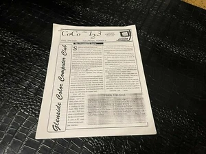 1990s COCO 123 vintage computer magazine fanzine VOLUME XIV #3 - Imagen 1 de 1