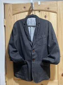 Original HOOVOGUE Denim Dunkelblau Sportmantel Gr. 3 X - Bild 1 von 7