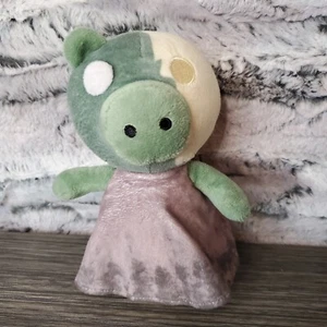 EUC Zompiggy 7" Plush Roblox Piggy Pig Zombie Green Yellow MiniToon Gray Dress - Imagen 1 de 4