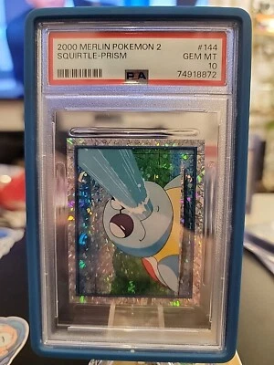 PSA 10 - Population 7 - 2000 Merlin Pokemon Series 2 - Squirtle #144 PRISM - Image 1 of 4