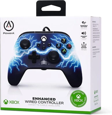 PowerA Enhanced Wired Controller for Xbox Series X|S - Arc Lightning, Gamepad, W - Image 1 of 2