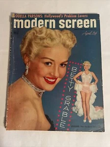 1952 April, Modern Screen Magazine, Betty Grable (CP37) - Picture 1 of 3