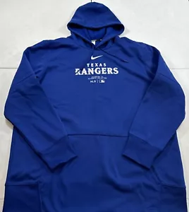 TEXAS RANGERS Nike Therma Fit Pullover Hoodie Jacket Men’s Size 2XL - Picture 1 of 5