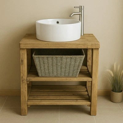 SIMPLY RUSTIC FURNITURE rustic wash stand shelf washstand sink unit hand crafted rustic bathroom