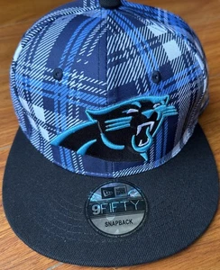 Gorra de camionero New Era 9Fifty Carolina Panthers 2024 a cuadros laterales a presión - Imagen 1 de 8
