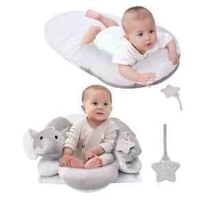 2-in-1 Tummy Time Mat & Seated Support Pillow,Baby Tummy Time Pillow Support ... - Picture 1 of 4