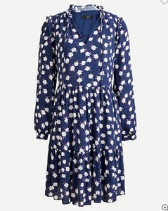 J. Abito girocollo a strati donna XS blu peonia sparso floreale femminile - Foto 1 di 11