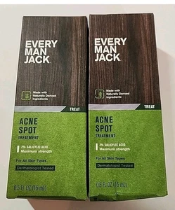 Lot of 2 Every Man Jack Acne Spot Treatment Salicylic Acid 09/2025 - Picture 1 of 4