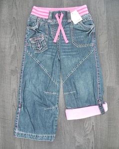 NEU MIT ETIKETT NEXT MÄDCHEN COMBAT JEANS 2/3 JAHRE CARGO JOGGINGHOSE WINTER MANTEL OBERTEIL WEIHNACHTEN TRS - Bild 1 von 9