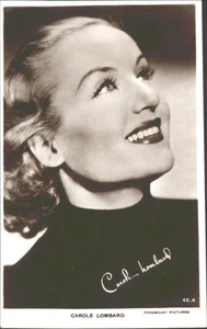 CAROLE LOMBARD, Actress - Vintage POSTCARD - Picture 1 of 2