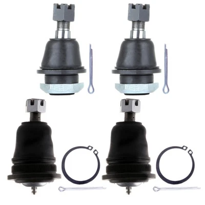 Kit de 4 rótulas delanteras superiores e inferiores para camioneta Nissan Frontier Cab 1998-2000 Foto 1 de 4