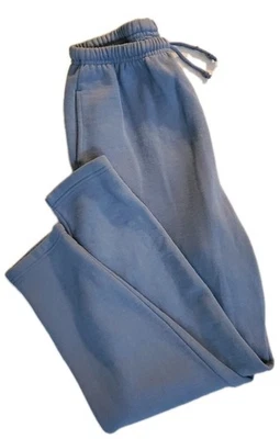 Calça de moletom feminina Catalina G grande azul mistura de algodão - Imagem 1 de 4