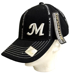 Michigan Wolverines MLB City Hunter Cap Black with White Authentic Headgear NWT - Picture 1 of 7