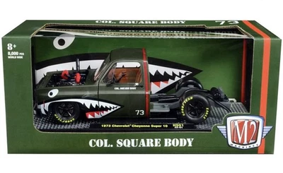 M2 MACHINES 1973 CHEVY CHEYENNE SUPER 10 SQUAREBODY BEDLESS 1:24 HOBBY - Image 1 of 2