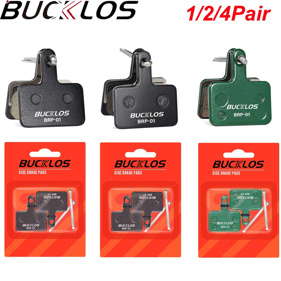 BUCKLOS Disc Brake Pad Ceramic/Resin/Semi-metallic MTB Bike fit Shimano B01S B05S MT200