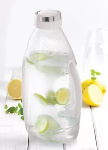 Slim Plastic Fridge Door With Handle Jug 1.3L Water Juice Milk Storage Easy Pour - Picture 1 of 28