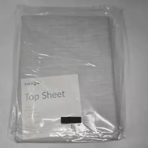 EARTHING GROUNDING BEIGE FLAT BED SHEET 98% COTTON 2% AGFLEX SILVER CAL KING - Picture 1 of 9