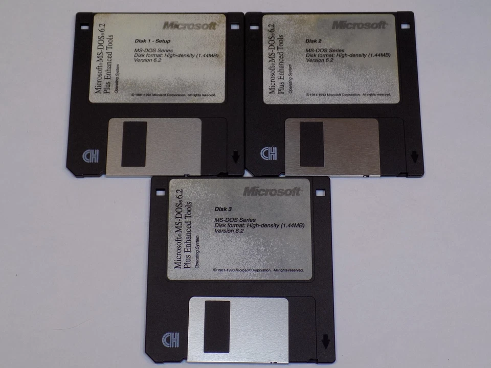Microsoft 6.2 Plus Enhancement Tools Set 3.5" Disk Windows PC MS Dos Computer - Image 1 of 1