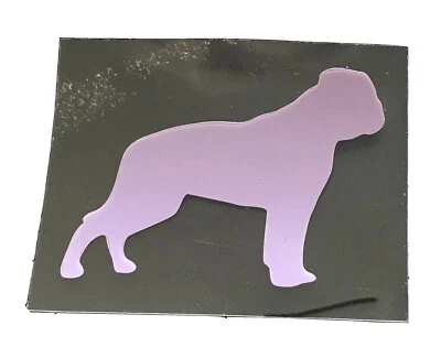 American Bulldog Dog Stickers Iron On Decals For Clothes T-Shirt 50mm x 2 - Image 1 of 3