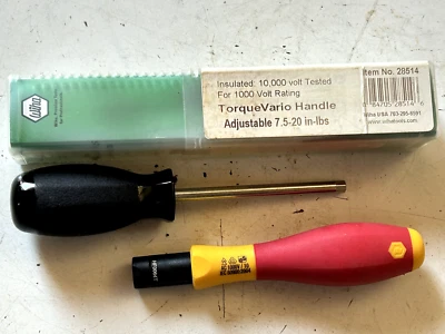wiha 28514 7.5-20 in lb 1000v torque vario handle needs recalibration - Image 1 of 4