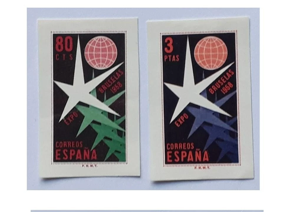 SH 1222/23 sellos recortados de las hojas bloque de Bruselas. Nuevos sin fijasel - Imagen 1 de 1