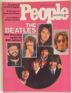 1976 People magazine, The Beatles, April 5 - Very Good - Foto 1 di 4