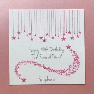 Personalised Birthday Card - Friend Sister Daughter Mum Female 60 65th 70th 75th - Picture 1 of 10