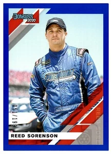 2020 Donruss Racing NASCAR Blue Parallel #49 Reed Sorenson #051/199 - Picture 1 of 2