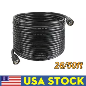 Tubo lavatrice pressione di potenza 26/50 piedi 1/4" artigiano 3200 psi ricambio attrezzatura - Foto 1 di 17