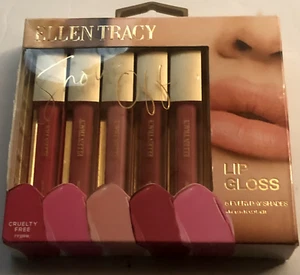 Ellen Tracy Lip Gloss 5 Everyday Shades 4 ML(0.14 FL 0Z) Each - Picture 1 of 2