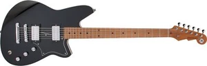 Reverend Descent RA Baritone Midnight Black - Picture 1 of 2