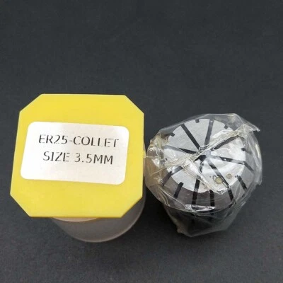 ER25 3.5mm Clamping Dia 65 Manganese Steel Spring Collet CNC Lathe Milling Chuck - Image 1 of 4