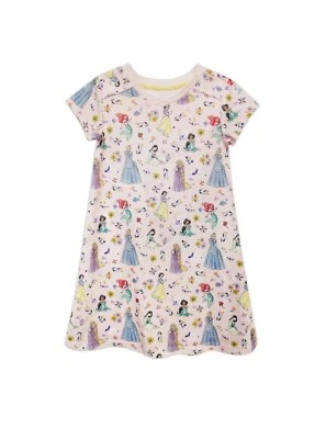 Disney Princess Cinderella Snow White Mulan Short Sleeve Nightshirt Size 9/10 - Image 1 of 4