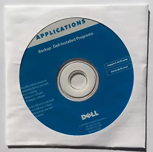 NEW SEALED Backup: Dell-Installed Programs CD ~ Reinstall Antivirus P/N 0D027 - Picture 1 of 2