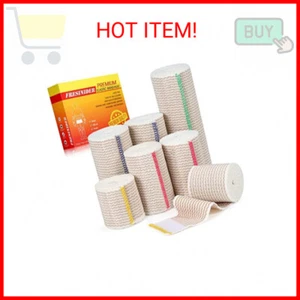 Premium Elastic Bandage Wrap (7pack) Self Adhesive Cotton Latex Free Compression - Picture 1 of 2