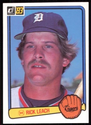 1983 Donruss Rick Leach Detroit Tigers #81 - Image 1 of 2
