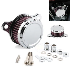 For Harley Sportster XL 883 XL1200 48 1991-2023 Chrome Air Cleaner Intake Filter - Picture 1 of 11