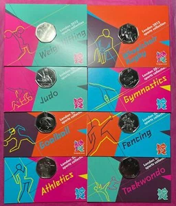 2012 London Olympics 50p Various designs Available - Carded - Picture 1 of 56
