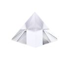 Shiny Ornament Glass Paperweight White Crystal Crystal Pyramid Paper Weights